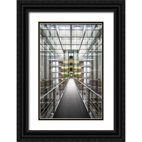 Untitled Black Ornate Wood Framed Art Print with Double Matting by Brosdau, Benjamin