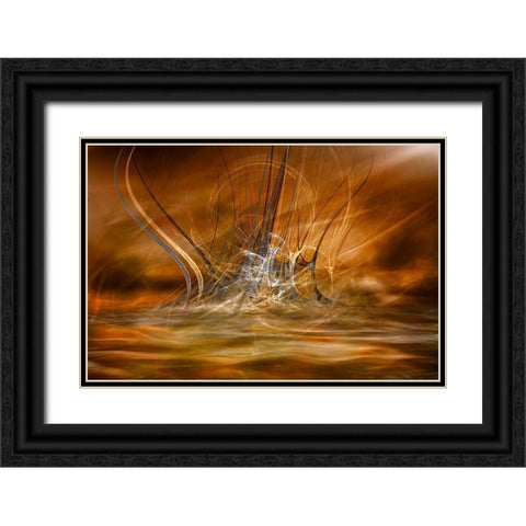 The Rising Black Ornate Wood Framed Art Print with Double Matting by Marthinussen, Willy