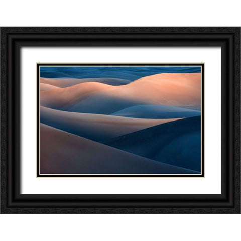 Range Of Colors Black Ornate Wood Framed Art Print with Double Matting by Kravanja, Jure