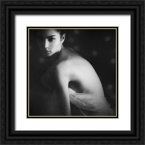 Secrets Black Ornate Wood Framed Art Print with Double Matting by Skohel, Radovan