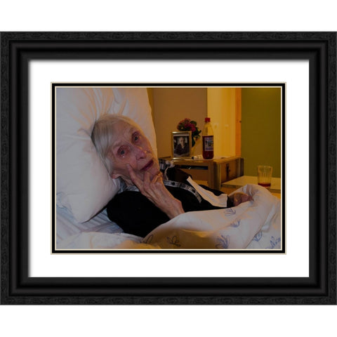 The Old One Black Ornate Wood Framed Art Print with Double Matting by Caroline Stroksnes, Mette