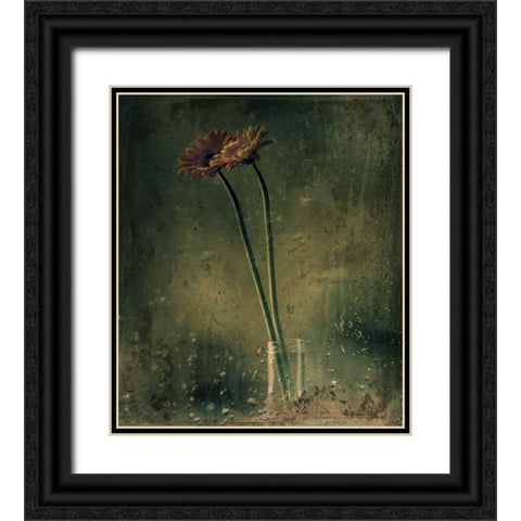 Rainy Day Black Ornate Wood Framed Art Print with Double Matting by Devos, Delphine