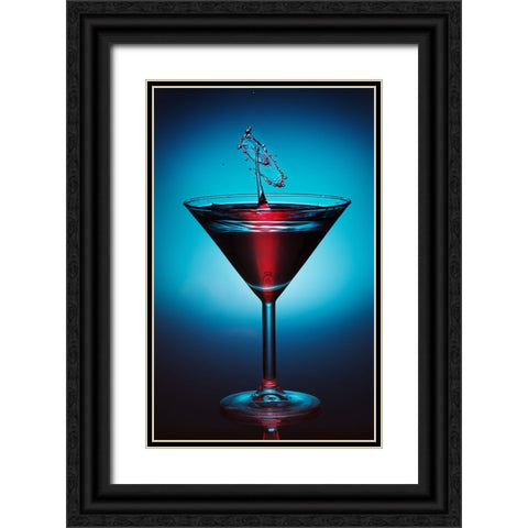 Salute Black Ornate Wood Framed Art Print with Double Matting by Trebuth, Heinz