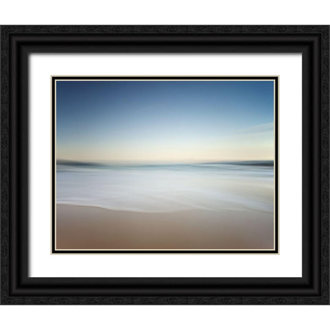 Soft Solitude Black Ornate Wood Framed Art Print with Double Matting by Pascual Buye, Santiago