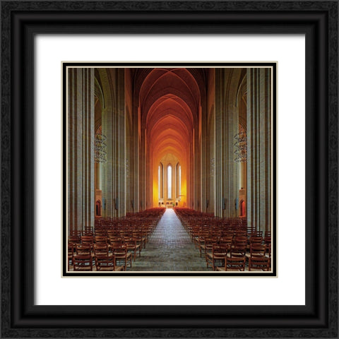 Holy Light Black Ornate Wood Framed Art Print with Double Matting by Fleckenstein, Martin