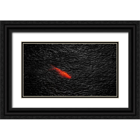 Untitled Black Ornate Wood Framed Art Print with Double Matting by Pour Khoshamouz, Saman