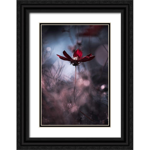 Tenue De Soirace Black Ornate Wood Framed Art Print with Double Matting by Bravin, Fabien