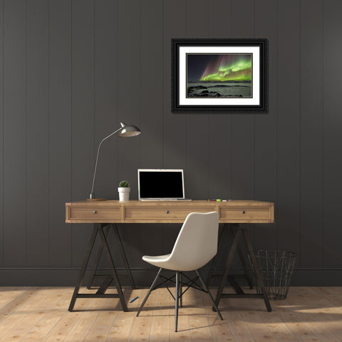 Celestial Black Ornate Wood Framed Art Print with Double Matting by Ingibergsson, Bragi