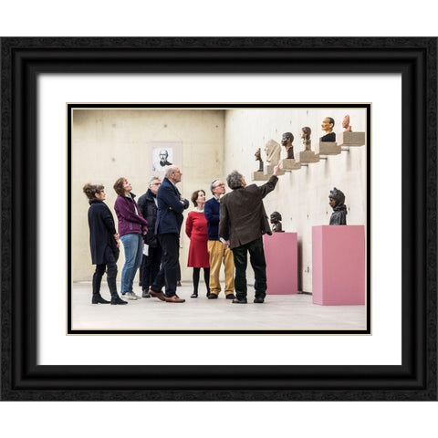 Sculptors Guild Field Trip Black Ornate Wood Framed Art Print with Double Matting by Baetsen, Tom