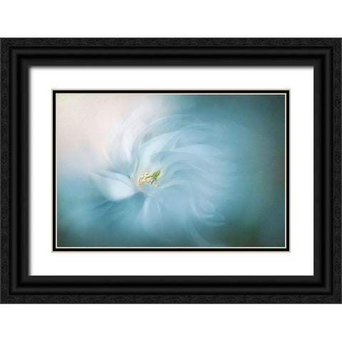 Floral Ballet Black Ornate Wood Framed Art Print with Double Matting by Parker, Jacky