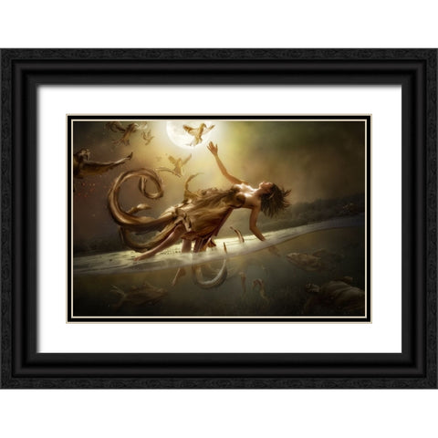 Diversity Black Ornate Wood Framed Art Print with Double Matting by Kiciak, Christophe