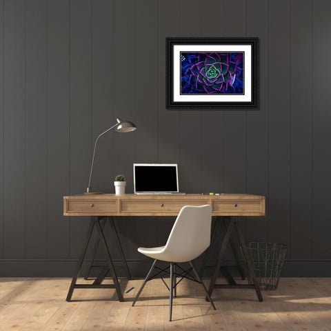 Wild Flowers Black Ornate Wood Framed Art Print with Double Matting by Pandya, Hardik