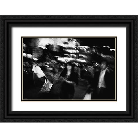Untitled Black Ornate Wood Framed Art Print with Double Matting by Suzuki, Tatsuo