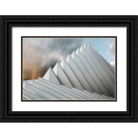 Pyramid Lille Ii Black Ornate Wood Framed Art Print with Double Matting by Claes, Gilbert