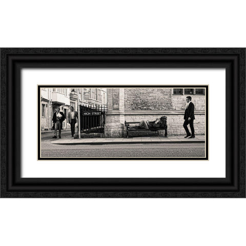 The Reader Black Ornate Wood Framed Art Print with Double Matting by Pilic, Matej