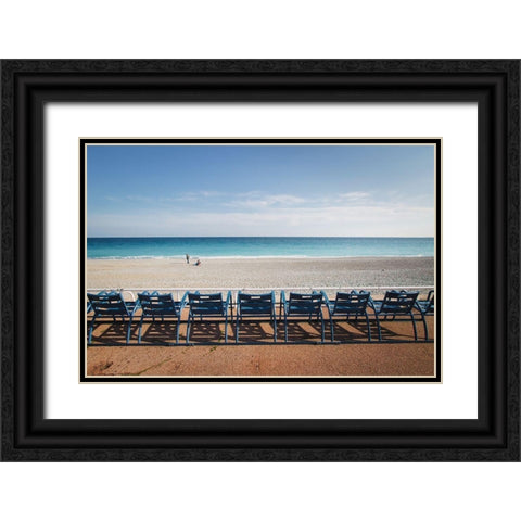 Sea Breeze Black Ornate Wood Framed Art Print with Double Matting by Palazon, Paco