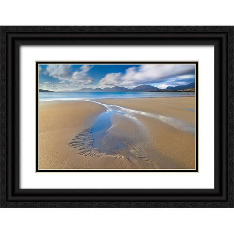 Luskentyre Black Ornate Wood Framed Art Print with Double Matting by Marchegiani, Roberto