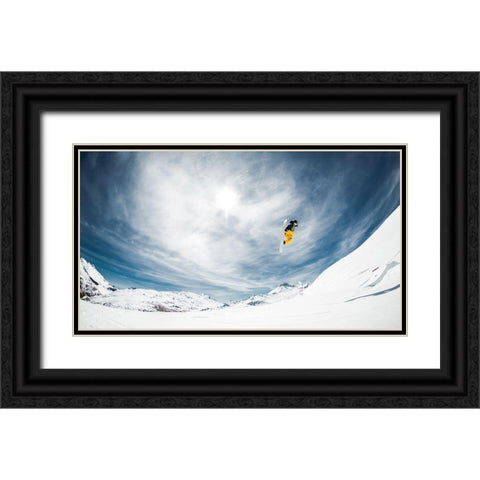 One Fine Method Grab... Black Ornate Wood Framed Art Print with Double Matting by Verbiest, Eric