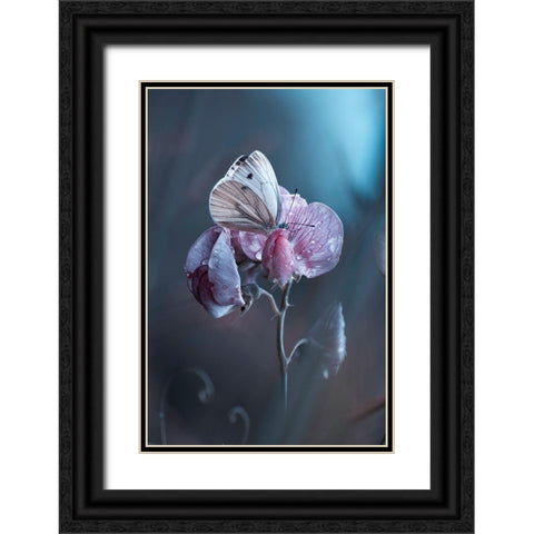 Tainted Love Black Ornate Wood Framed Art Print with Double Matting by Bravin, Fabien