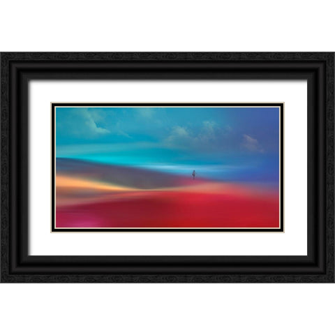 The Girl Black Ornate Wood Framed Art Print with Double Matting by Westum, Heidi