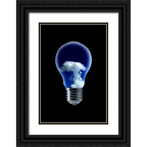 The 4 Elements Iii Black Ornate Wood Framed Art Print with Double Matting by Eisele, Stefan