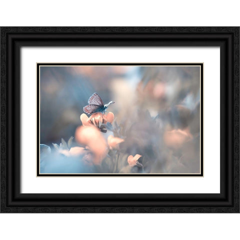 Parmi Les Dakinis Black Ornate Wood Framed Art Print with Double Matting by Bravin, Fabien