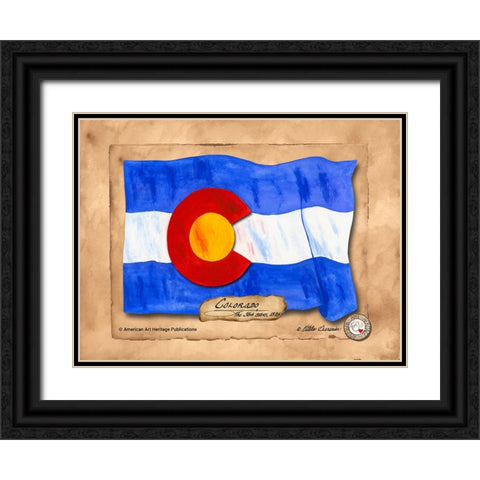 Colorado-Solo with background Black Ornate Wood Framed Art Print with Double Matting by Alexander, Natalie