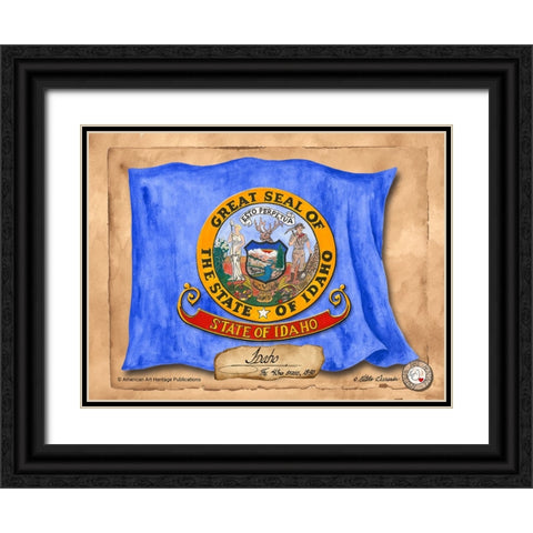 Idaho-Solo with background Black Ornate Wood Framed Art Print with Double Matting by Alexander, Natalie