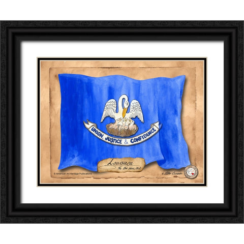 Louisiana-Solo with background Black Ornate Wood Framed Art Print with Double Matting by Alexander, Natalie