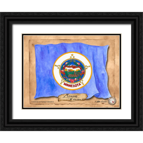 Minnesota-Solo with background Black Ornate Wood Framed Art Print with Double Matting by Alexander, Natalie