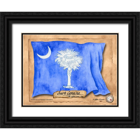 South Carolina-Solo with background Black Ornate Wood Framed Art Print with Double Matting by Alexander, Natalie