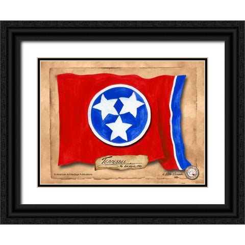 Tennessee-Solo with background Black Ornate Wood Framed Art Print with Double Matting by Alexander, Natalie
