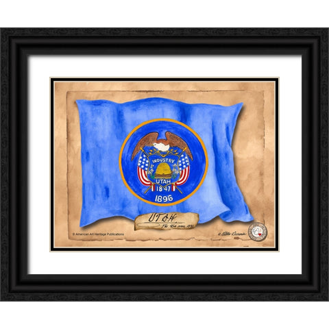 Utah-Solo with background Black Ornate Wood Framed Art Print with Double Matting by Alexander, Natalie