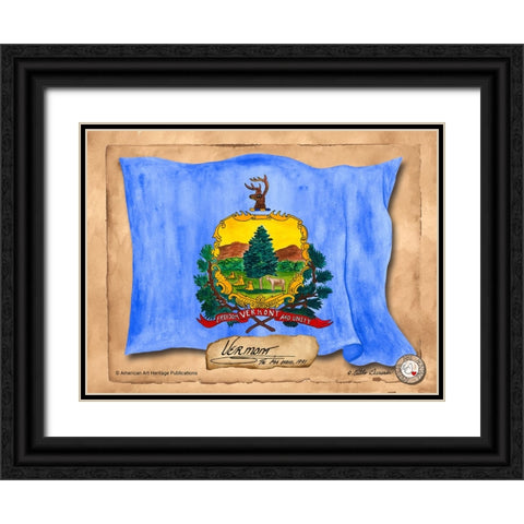 Vermont-Solo with background Black Ornate Wood Framed Art Print with Double Matting by Alexander, Natalie