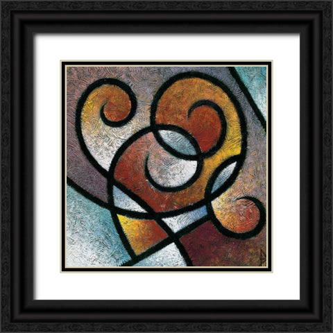 Pathways I Black Ornate Wood Framed Art Print with Double Matting by Unknown