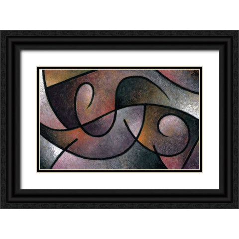 Pathways III Black Ornate Wood Framed Art Print with Double Matting by Unknown