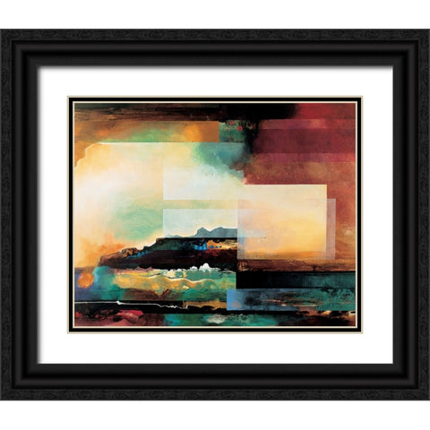 Grand Canyon Abstract II Black Ornate Wood Framed Art Print with Double Matting by Unknown