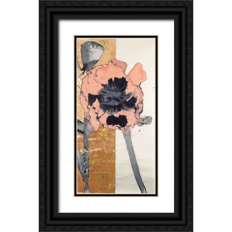 Floral Legs Black Ornate Wood Framed Art Print with Double Matting by Unknown