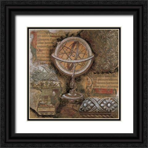 The World I Black Ornate Wood Framed Art Print with Double Matting by Unknown