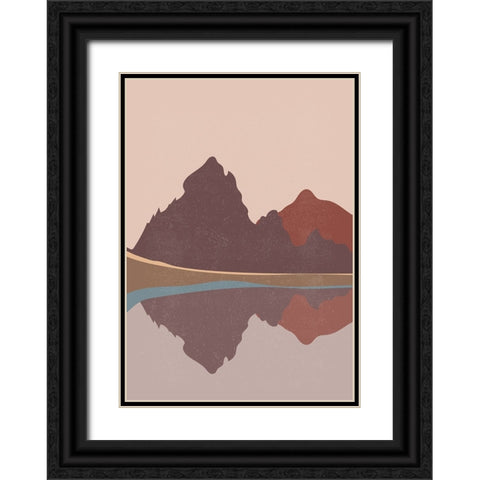 Braun Studio - Reflets sur le lac Black Ornate Wood Framed Art Print with Double Matting by Braun Studio