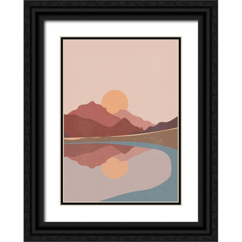 Braun Studio - Sunset Black Ornate Wood Framed Art Print with Double Matting by Braun Studio