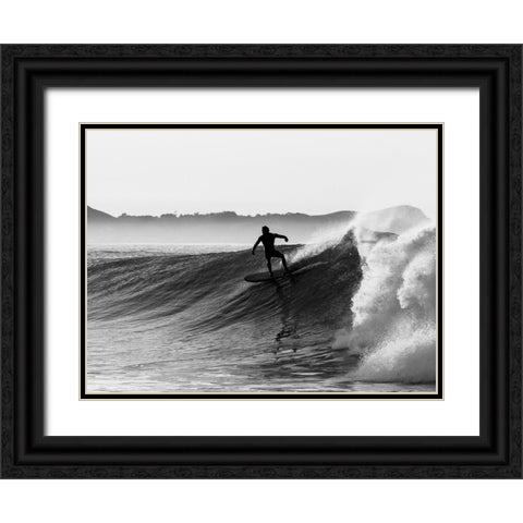 Braun Studio - Surf Black Ornate Wood Framed Art Print with Double Matting by Braun Studio