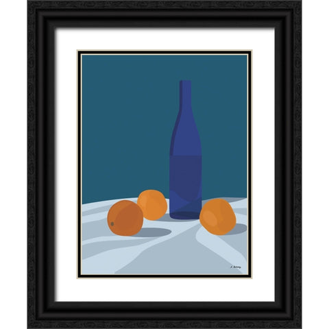 Dubussy - Orangeade Black Ornate Wood Framed Art Print with Double Matting by Dubussy