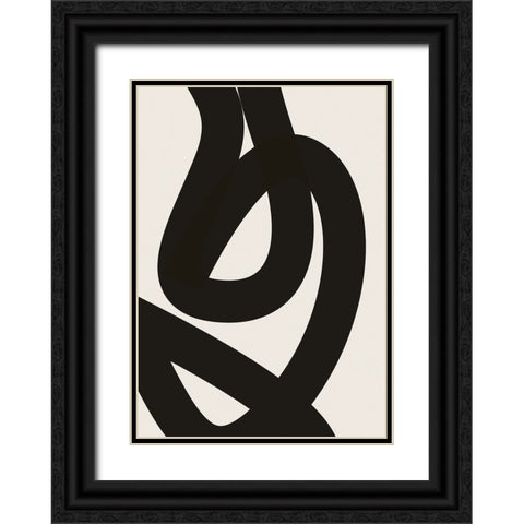 Braun Studio - Lignes abstraites 1 Black Ornate Wood Framed Art Print with Double Matting by Braun Studio