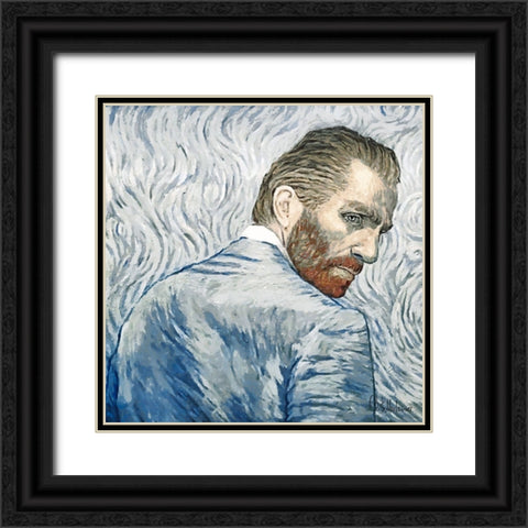 I like Van Gogh Black Ornate Wood Framed Art Print with Double Matting by Medeiros, Celito