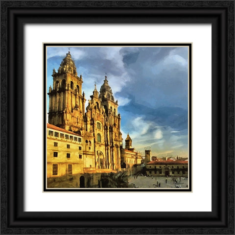 The Cathedral Black Ornate Wood Framed Art Print with Double Matting by Medeiros, Celito