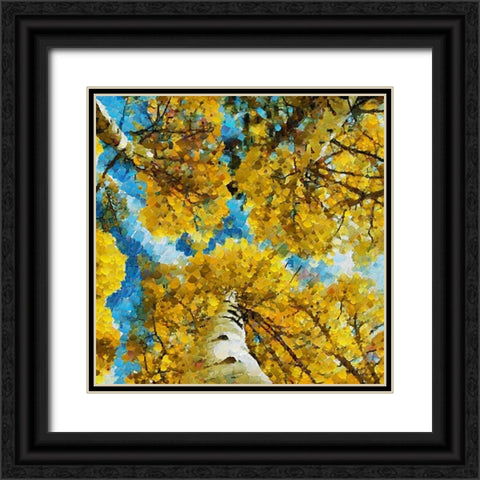 Collectio of Bloomin and Autumn Trees I Black Ornate Wood Framed Art Print with Double Matting by Medeiros, Celito