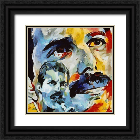 Freddie Black Ornate Wood Framed Art Print with Double Matting by Medeiros, Celito