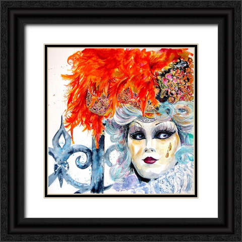 Carnival of Venice I Black Ornate Wood Framed Art Print with Double Matting by Kovacs, Anna Brigite