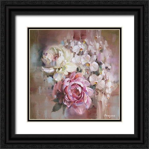 A Melody of Love Black Ornate Wood Framed Art Print with Double Matting by Rogozina, Svetlana